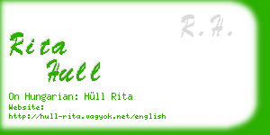 rita hull business card